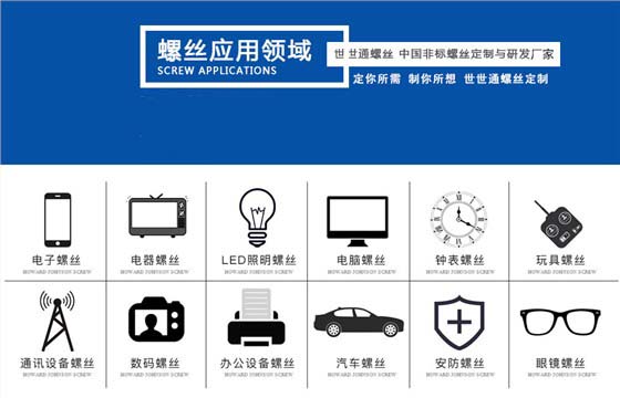 梅花槽防盗螺丝应用领域